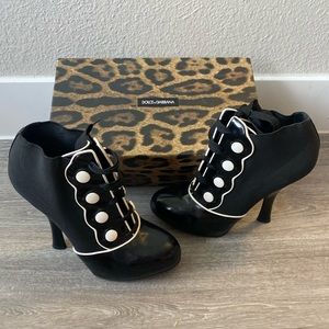 D&G Runway Baroque Ankle Boots Pumps size 37